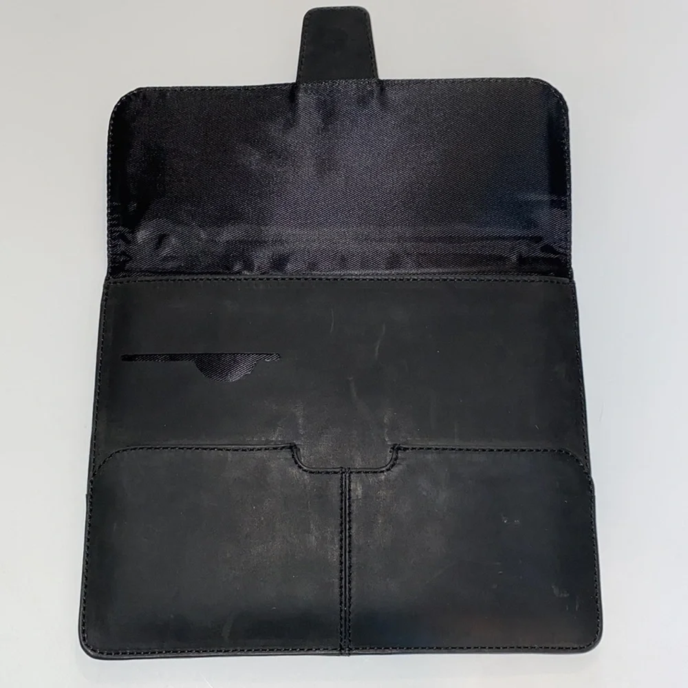 Black Leather Tablet Sleeve by Port